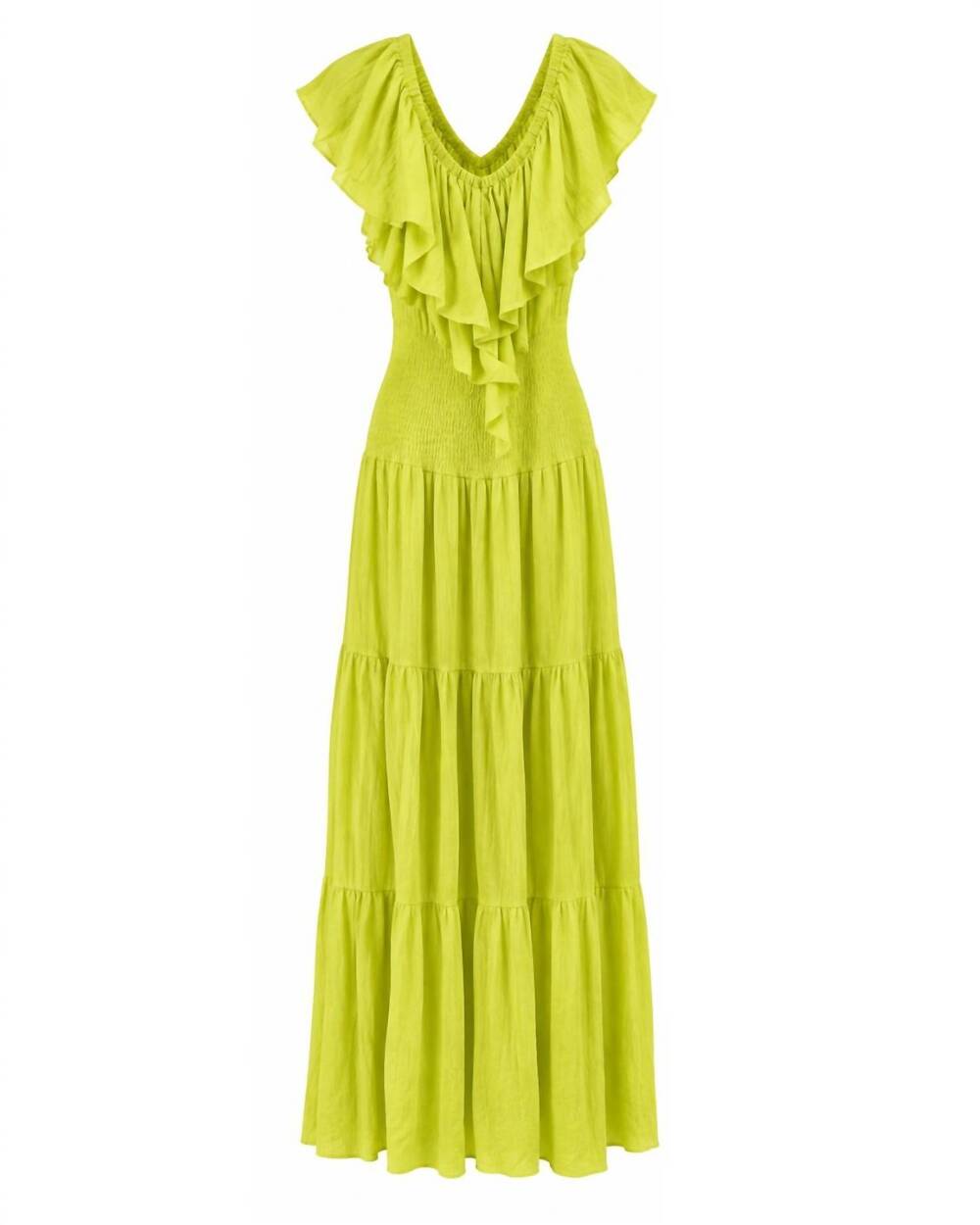 NEW FLYING TOMATO women's off shoulder dress in green